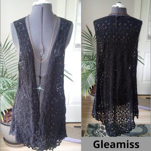 Gleamiss Lace Boho Vest